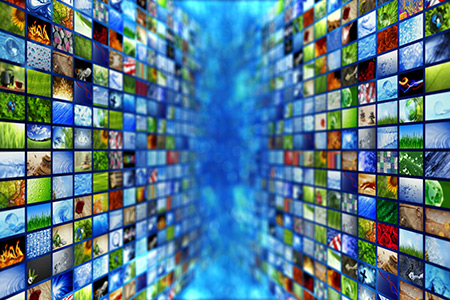 hand pointing at data capture tiles